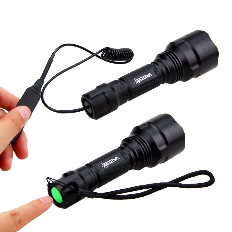 Tactical LED Hunting 18650 Battery Flashlight ;Weapon Lights with Scope Mount for Outdoor Hunting