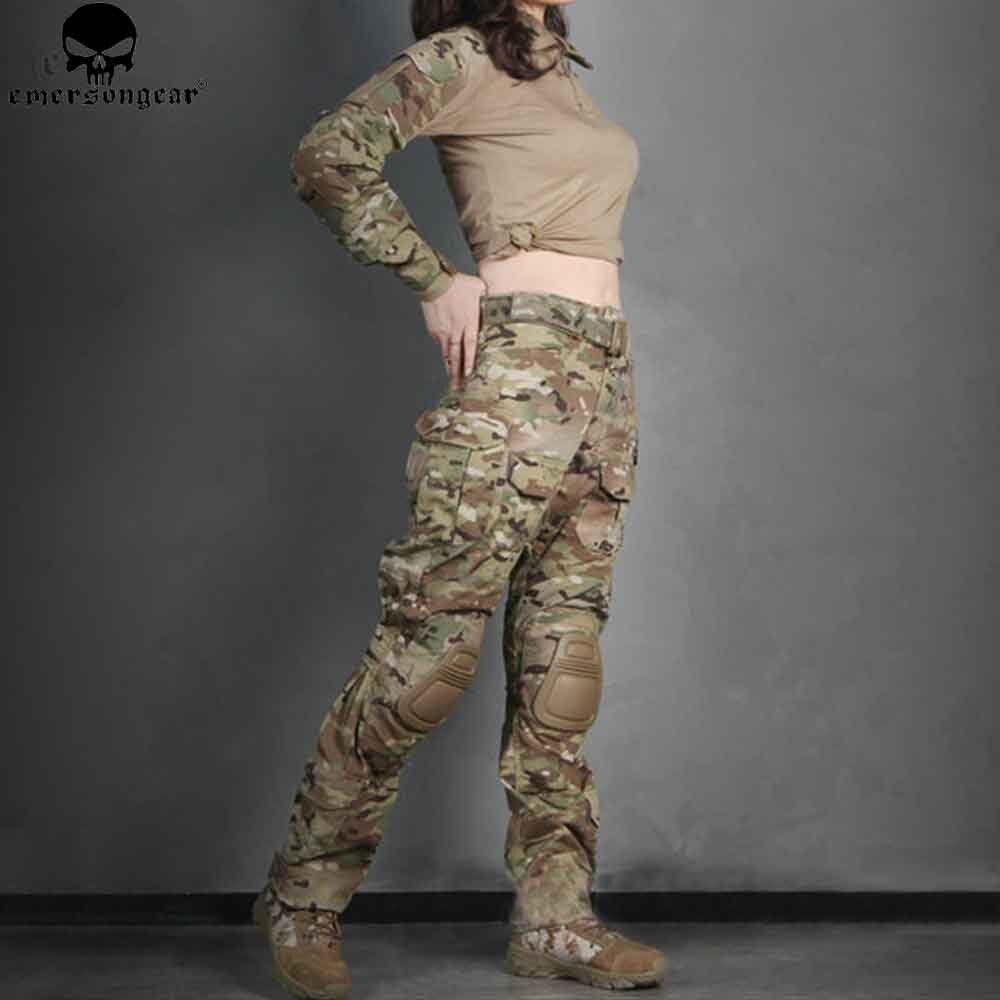 Emerson G3 Style Combat Suit for Woman; Hunting Clothes, Camouflage Emersongear Tactical Pants Combat Uniform EM6966