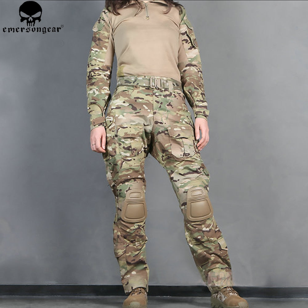 Emerson G3 Style Combat Suit for Woman; Hunting Clothes, Camouflage Emersongear Tactical Pants Combat Uniform EM6966