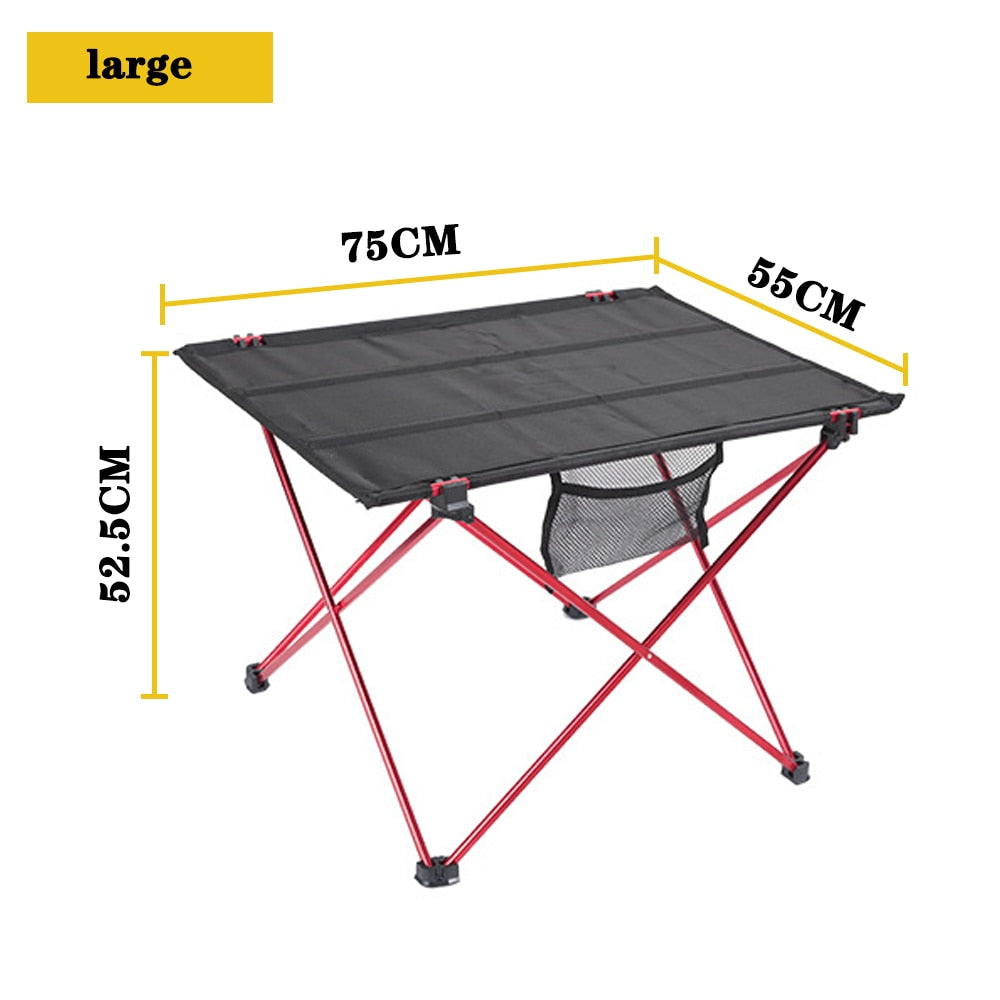 Portable Foldable Camping Outdoor Furniture  Picnic  Aluminum Alloy Ultra Light  table