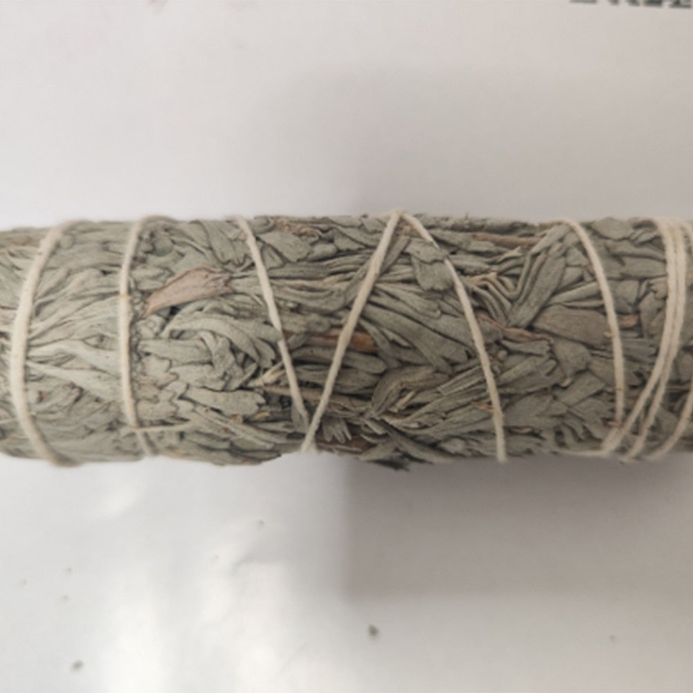 10cm Natural White Sage Grass Bundle Smudge Stick California Meditation Cleansing Pure Leaf Smoky Purification Grass Incense