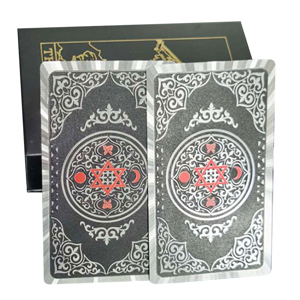 Game Classic for Beginners with Guidebook Big Size Board Deck Runes Divination New Rider Deck Gold Foil Tarot Cards Mysterious